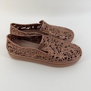 Melissa Women's Campana Rose Gold Slip-On Sneaker Flats